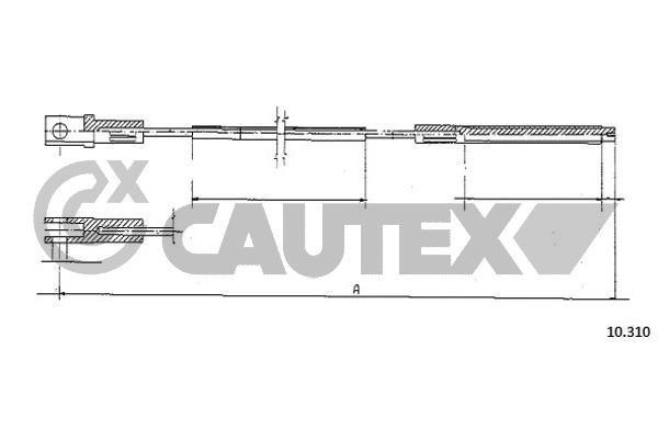 Cautex 762916 Cable Pull, clutch control 762916