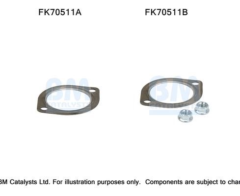 BM Catalysts FK70511 Mounting kit for exhaust system FK70511