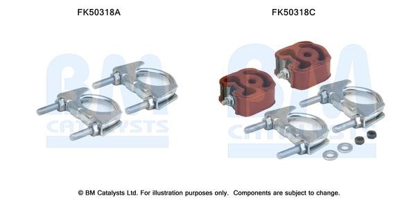 BM Catalysts FK50318 Mounting kit for exhaust system FK50318