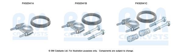 BM Catalysts FK92041 Mounting Kit, catalytic converter FK92041
