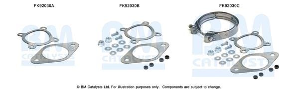 BM Catalysts FK92030 Mounting Kit, catalytic converter FK92030