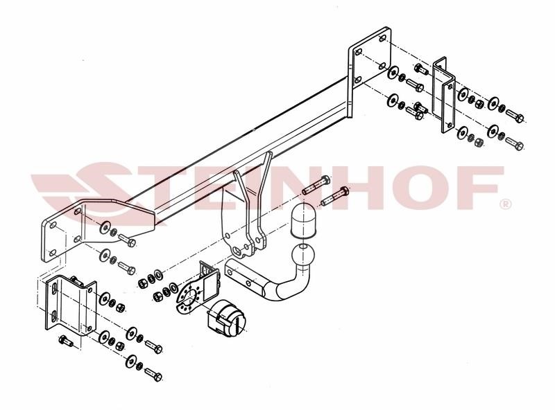 B055 Steinhof Tow bar