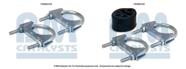BM Catalysts FK50412 Mounting kit for exhaust system FK50412