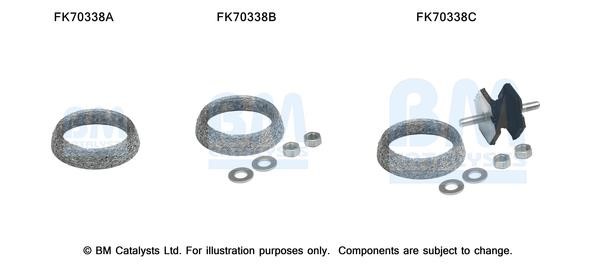 BM Catalysts FK70338 Mounting kit for exhaust system FK70338