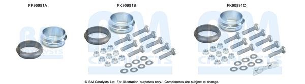 BM Catalysts FK90991 Mounting Kit, catalytic converter FK90991