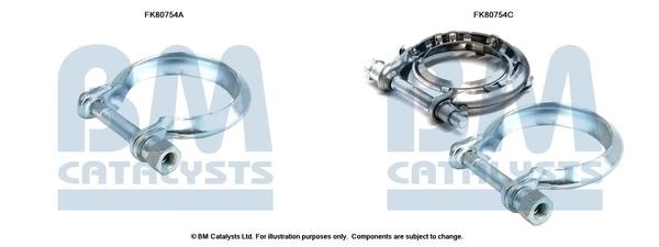 BM Catalysts FK80754 Mounting Kit, catalytic converter FK80754