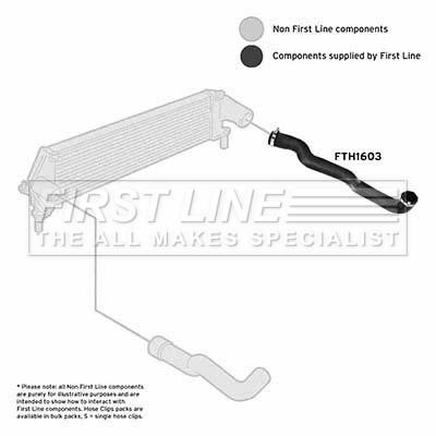 First line FTH1603 Charger Air Hose FTH1603