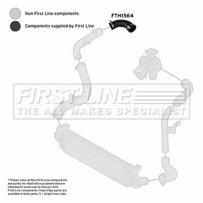 First line FTH1564 Charger Air Hose FTH1564