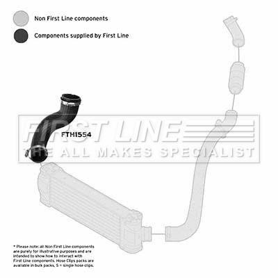 First line FTH1554 Charger Air Hose FTH1554