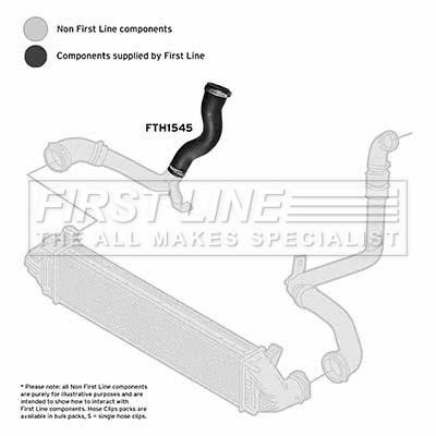 First line FTH1545 Charger Air Hose FTH1545