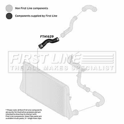 First line FTH1629 Charger Air Hose FTH1629
