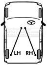 First line FKB3758 Cable Pull, parking brake FKB3758