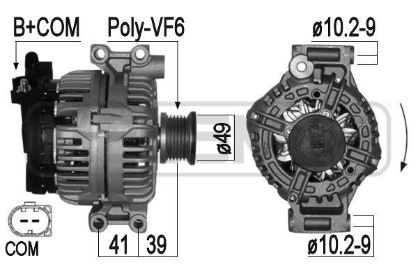 Era 210985A Alternator 210985A