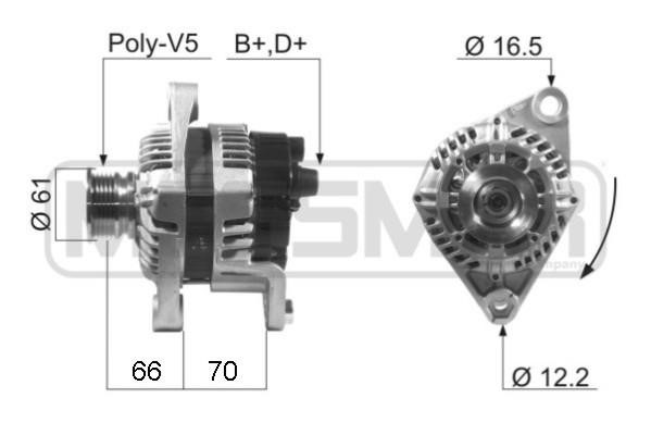 Era 210254A Alternator 210254A