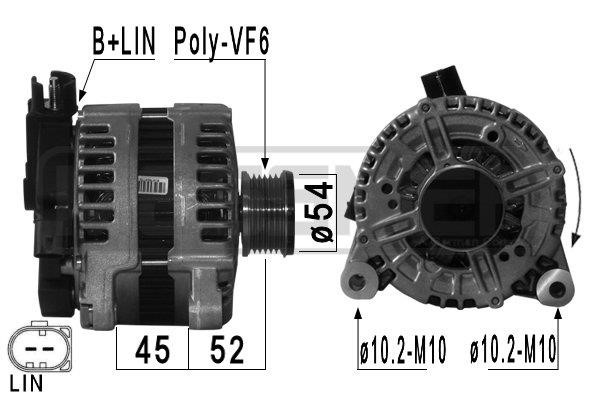 Era 209100 Alternator 209100