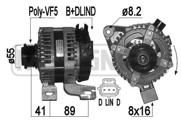 Era 209396 Alternator 209396