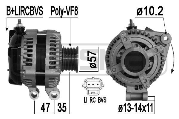 Era 209362A Alternator 209362A