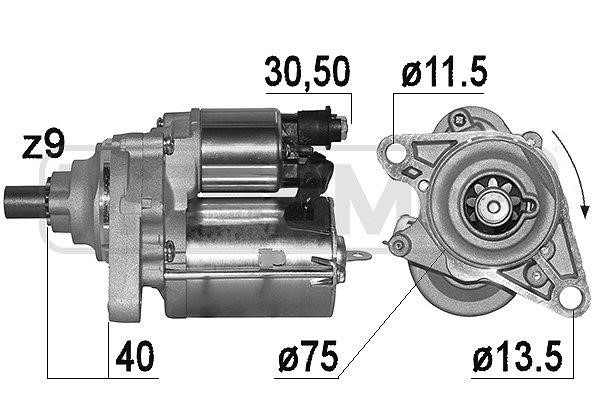 Engine starter motor Honda Stream: 221006A Era Starter