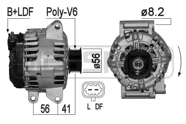 Era 209132 Alternator 209132