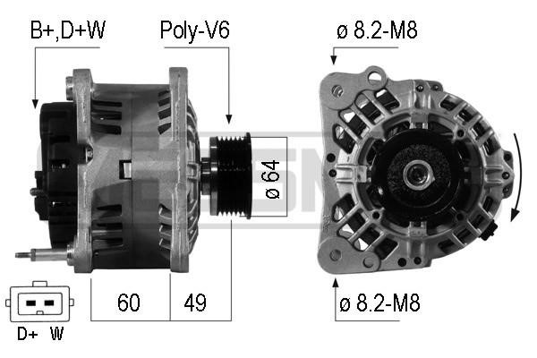 Era 210598A Alternator 210598A