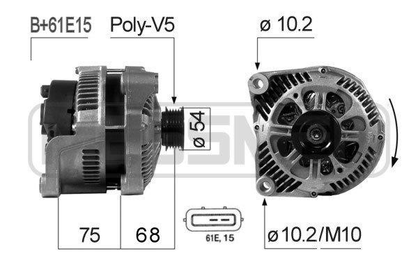 Era 210669A Alternator 210669A 210669A Era Alternator