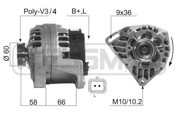 Era 210286A Alternator 210286A