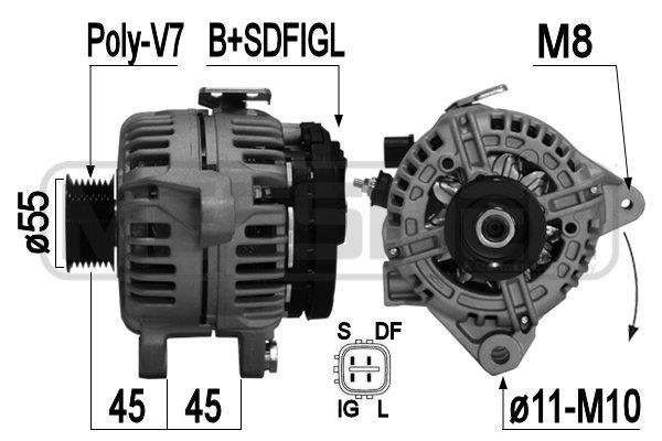 Era 209366A Alternator 209366A