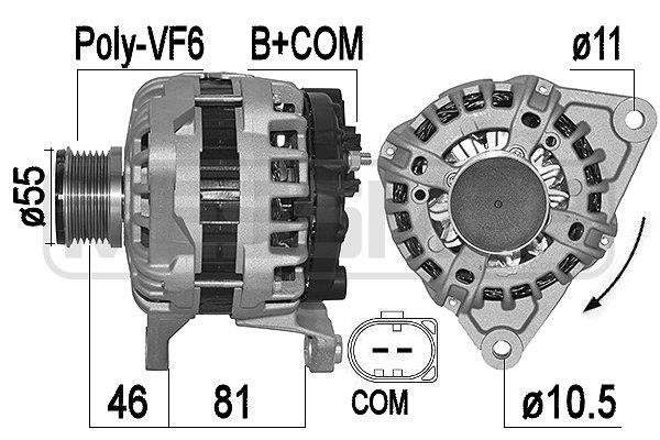 Alternator Iveco Daily Line: 209543A Era Alternator