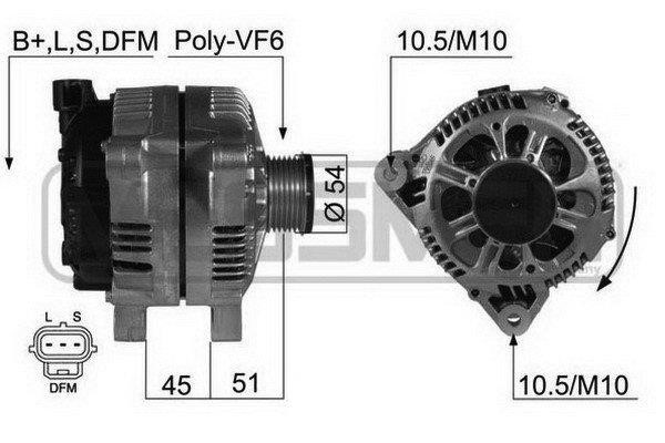 Era 210433A Alternator 210433A