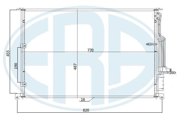 Air con condenser Audi A8: 667270 Era AC Condenser