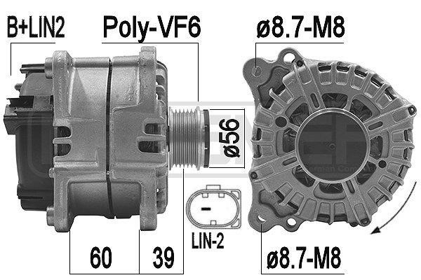 Era 209186 Alternator 209186