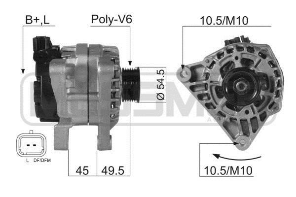 Era 210054A Alternator 210054A