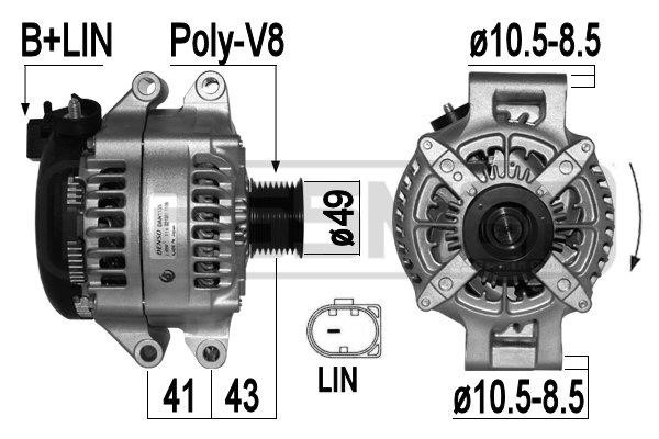 Era 209453 Alternator 209453