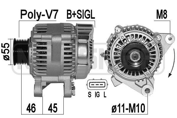 Era 209384 Alternator 209384