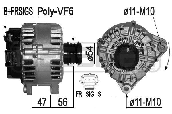 Era 209313 Alternator 209313