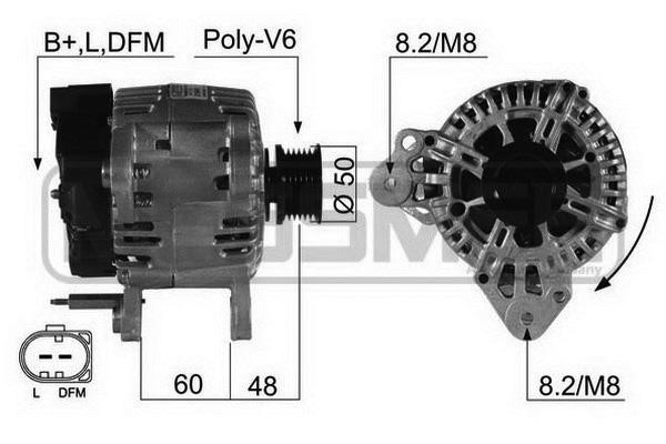 Era 210498A Alternator 210498A