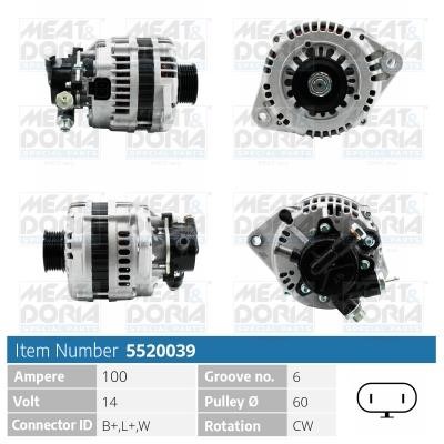 Meat&Doria 5520039 Alternator 5520039