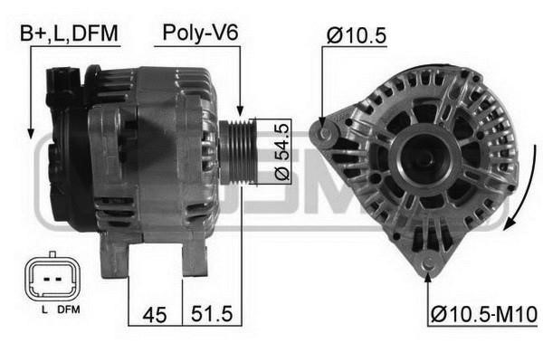 Era 210538A Alternator 210538A