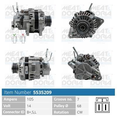 Meat&Doria 5535209 Alternator 5535209