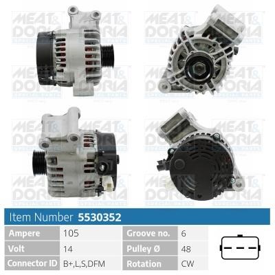 Meat&Doria 5530352 Alternator 5530352