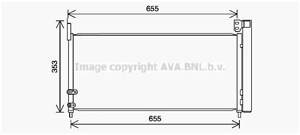 AVA TO5737D Condenser, air conditioning TO5737D