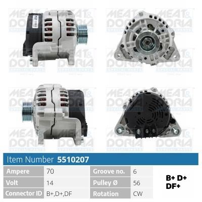 Meat&Doria 5510207 Alternator 5510207