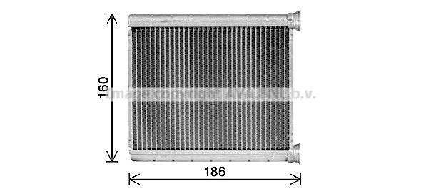 AVA DN6471 Heat Exchanger, interior heating DN6471