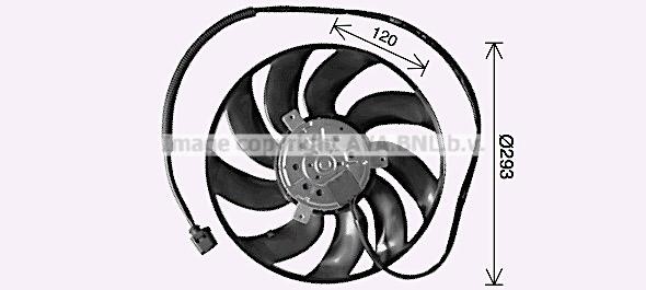 AVA VN7542 Fan, radiator VN7542