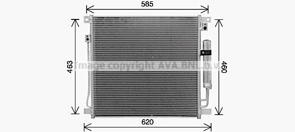 Aircon condenser Fiat Fullback: MT5285D AVA AC Condenser
