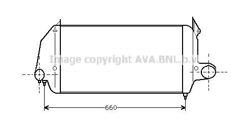 AVA VN4026 Intercooler, charger VN4026