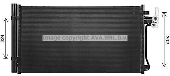 Air con condenser Land Rover Discovery: AU5347D AVA AC Condenser