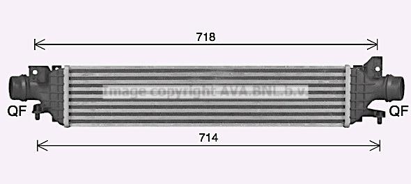 AVA CT4074 Intercooler, charger CT4074