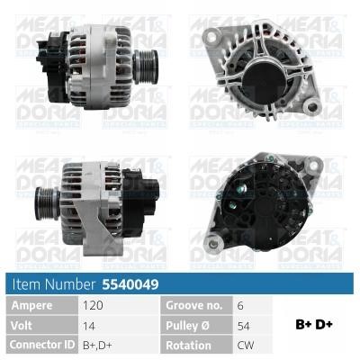 Meat&Doria 5540049 Alternator 5540049