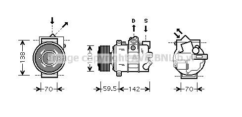 AVA VNK220 Compressor VNK220 VNK220 AVA Compressor